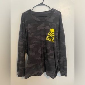 Soulcycle x lululemon camo sweater